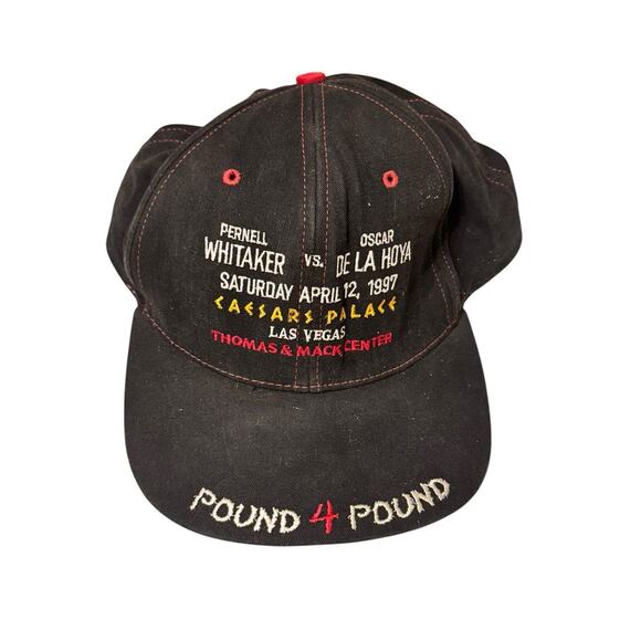 Vintage 1997 De La Hoya Vs. Whitaker SnapBack Hat Boxing Caesars Palace - Picture 1 of 7